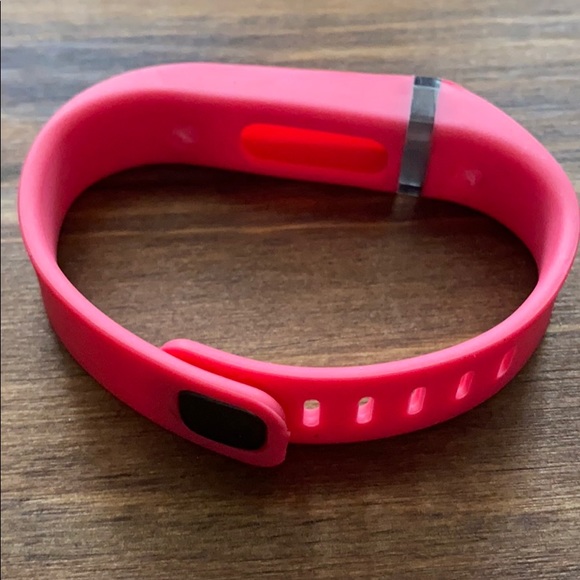 Host pick! Sport FLEX Fitness tracker band for Fitbit silicone band pink s/m - Picture 2 of 4